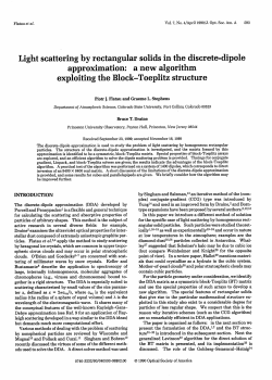 Light scattering by rectangular solids in the discrete