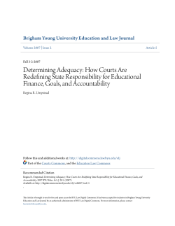 Determining Adequacy: How Courts Are Redefining State