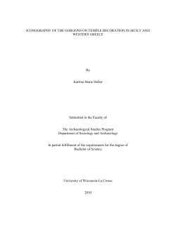 ICONOGRAPHY OF THE GORGONS ON TEMPLE DECORATION IN