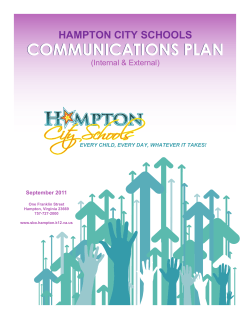 hampton city schools communications plan