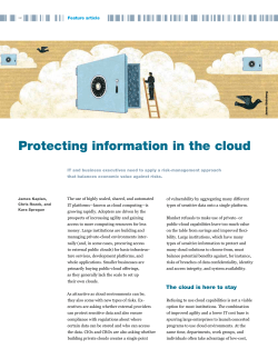 Protecting information in the cloud