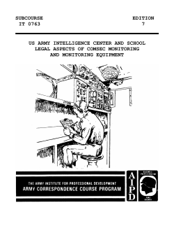 subcourse edition it 0763 7 us army intelligence center and school