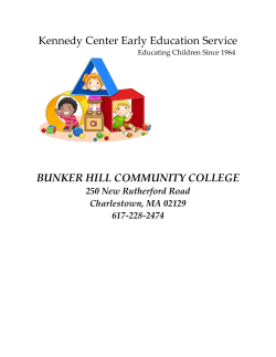 Kennedy Center Early Education Service BUNKER HILL