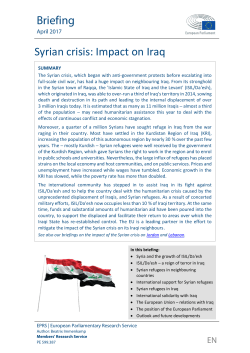 Syrian crisis: Impact on Iraq - European Parliament