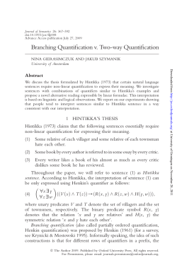 Branching Quantification v. Two-way Quantification