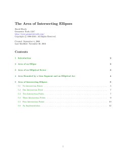 The Area of Intersecting Ellipses