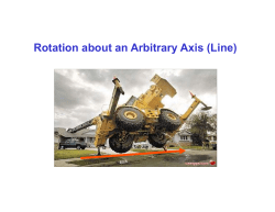 Rotation about an Arbitrary Axis (Line)