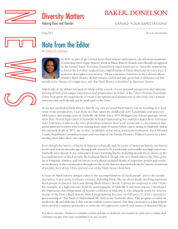 Diversity Matters Newsletter