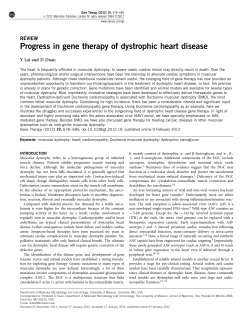 Progress in gene therapy of dystrophic heart disease