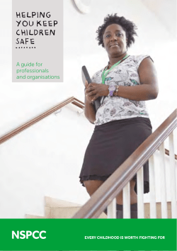 Helping you keep children safe: a guide for professionals
