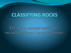 EQ: How do geologists classify rocks?
