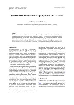 Deterministic Importance Sampling with Error
