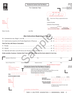 DR-182 - Florida Department of Revenue