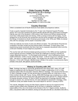 Chile Country Profile - Jesuit Volunteer Corps