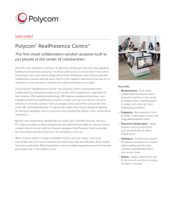 RealPresence Centro Data Sheet
