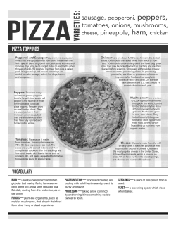 Pizza - Illinois Ag in the Classroom