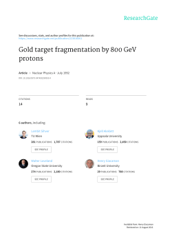 Gold target fragmentation by 800 GeV protons
