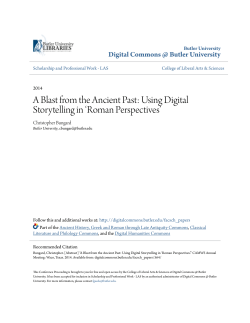 A Blast from the Ancient Past: Using Digital Storytelling in `Roman