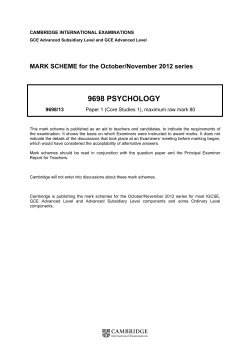 9698 psychology