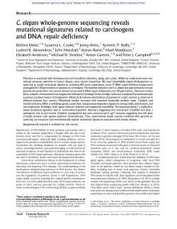 C. elegans whole-genome sequencing reveals mutational