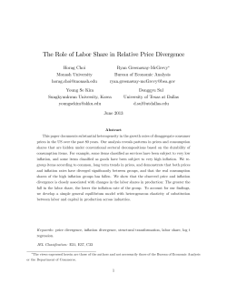The Role of Labor Share in Relative Price Divergence