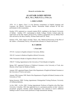 alastair james minnis - English