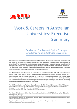 Executive Summary - Griffith University
