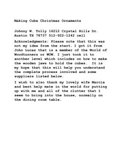 Cube Christmas Ornaments