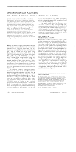 Man-Made Jewelry Malachite