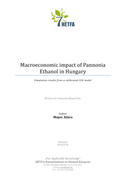 Read the study - Pannonia Ethanol