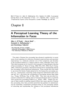 A perceptual learning theory on the information in faces.