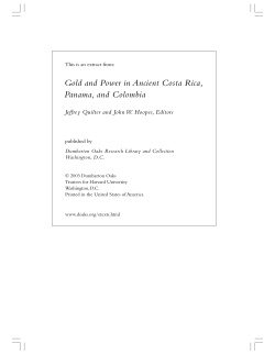 The Political Economy of Pre-Columbian Gold Work: Four Examples