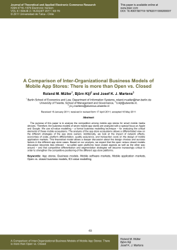 A Comparison of Inter-Organizational Business Models of Mobile