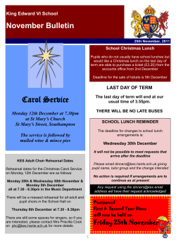 Carol Service - King Edward VI School