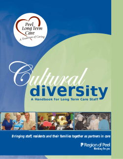 Cultural Diversity - A Handbook for Long Term Care