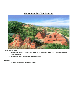Chapter 22- The Mayas