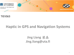 Haptic in GPS and Navigation Systems