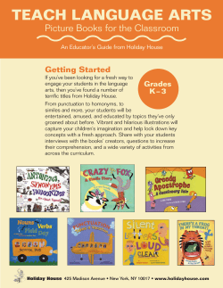 teach language arts - Holiday House Books