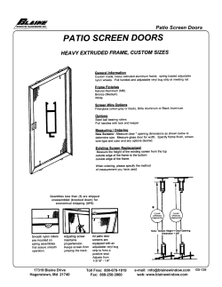 Patio Screen Doors