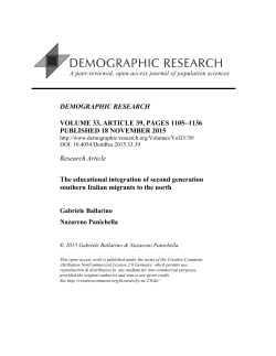 Full Text  - Demographic Research