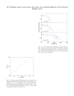 SI: Modeling torque versus speed, shot noise, and