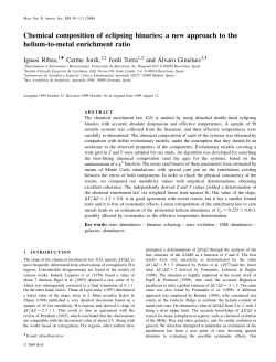 Chemical composition of eclipsing binaries: a new approach to the