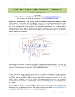 Garden Guidelines - Seattle Public Schools