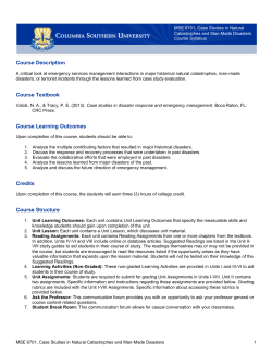 Course Description Course Textbook Course Learning