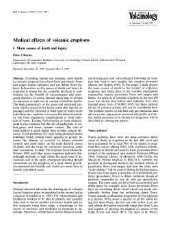 Medical effects of volcanic eruptions