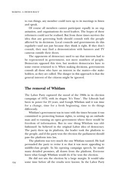 making a democracy - Civics and Citizenship Education