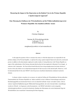 Measuring the Impact of the Depression on the