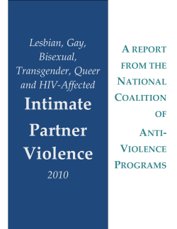 Intimate Partner Violence - NYC Anti