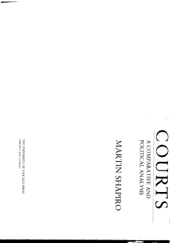Courts A Comparative And Political Analysis (article)