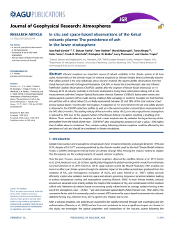 In situ and space-based observations of the Kelud volcanic plume